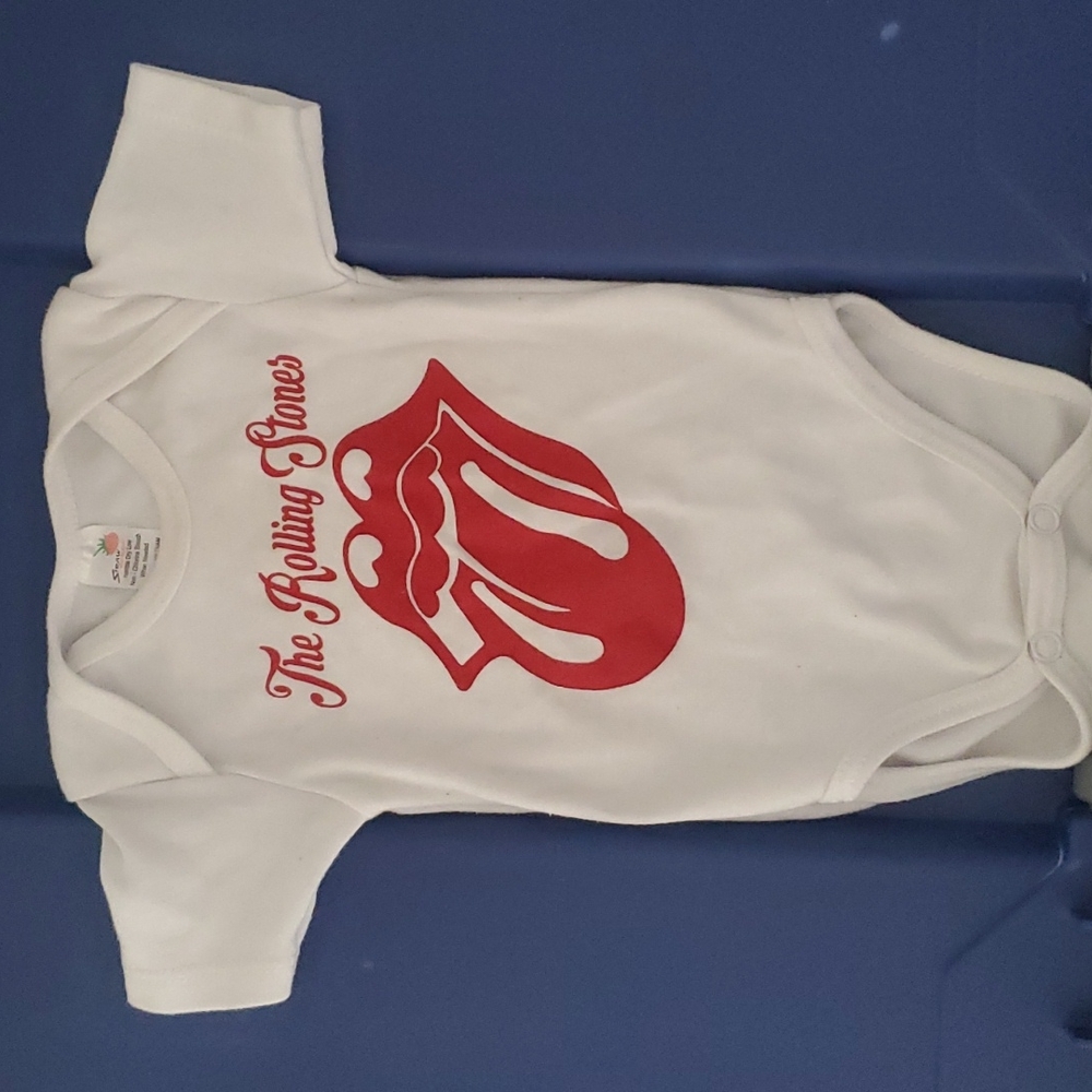 0-3 Month The Rolling Stones onesie (White)